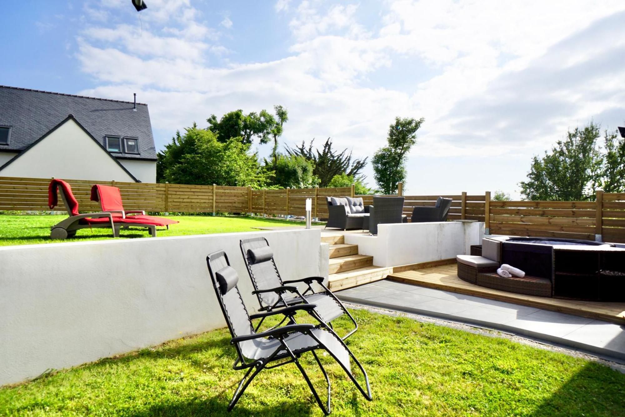 Moëlan-sur-Mer Villa Sophie - 500M De La Mer - Jacuzzi מראה חיצוני תמונה